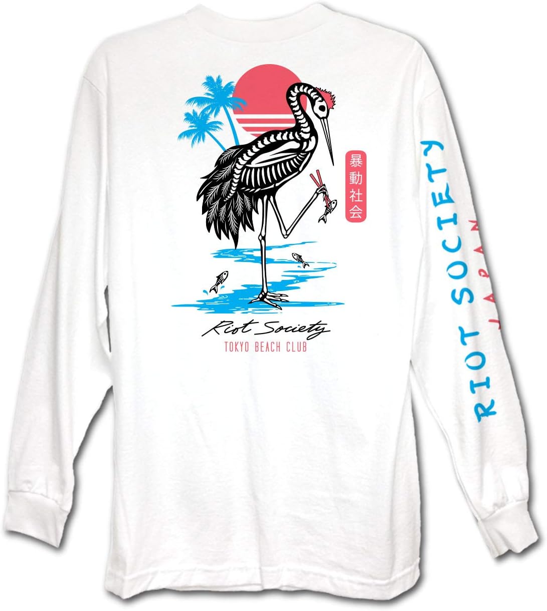 Men's Long Sleeve Graphic and Embroidered Fashion T-Shirt
