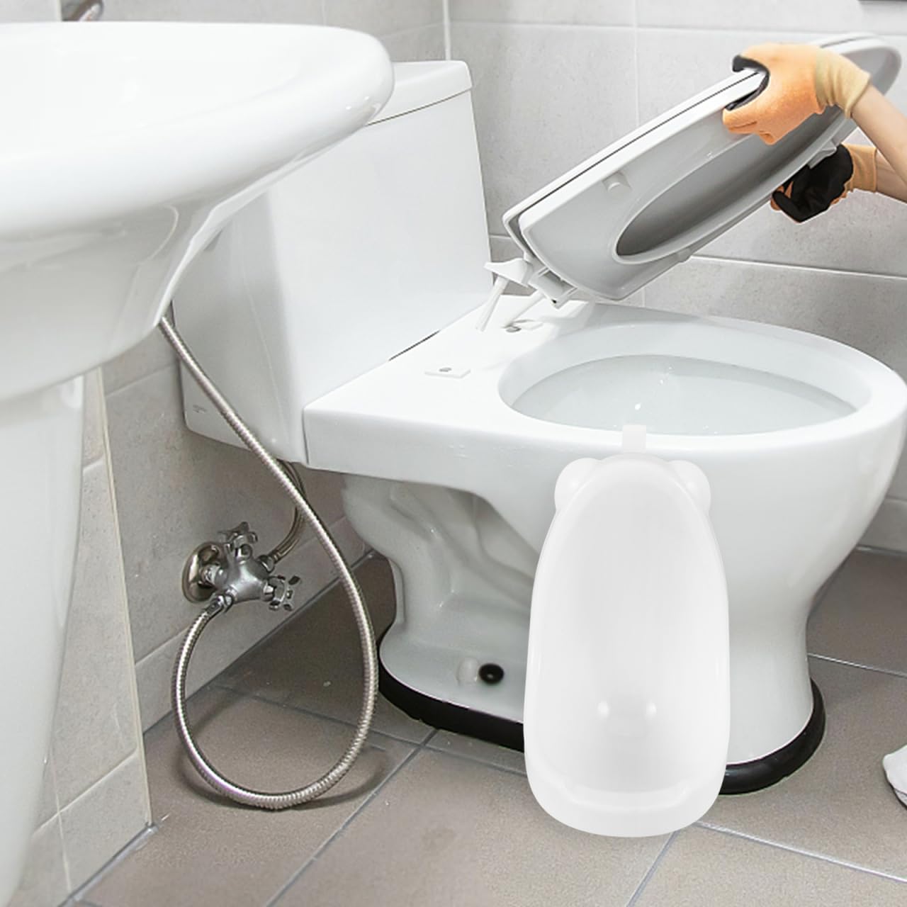 Potty Trainer: Boy Urinal Potty Toddler Training Urinal Portable for Boys Baby Potties for Height Anti-Splash Easy Clean Training Bedrooms and Beyond for Child, Kids,White Easy to Clean PP Material