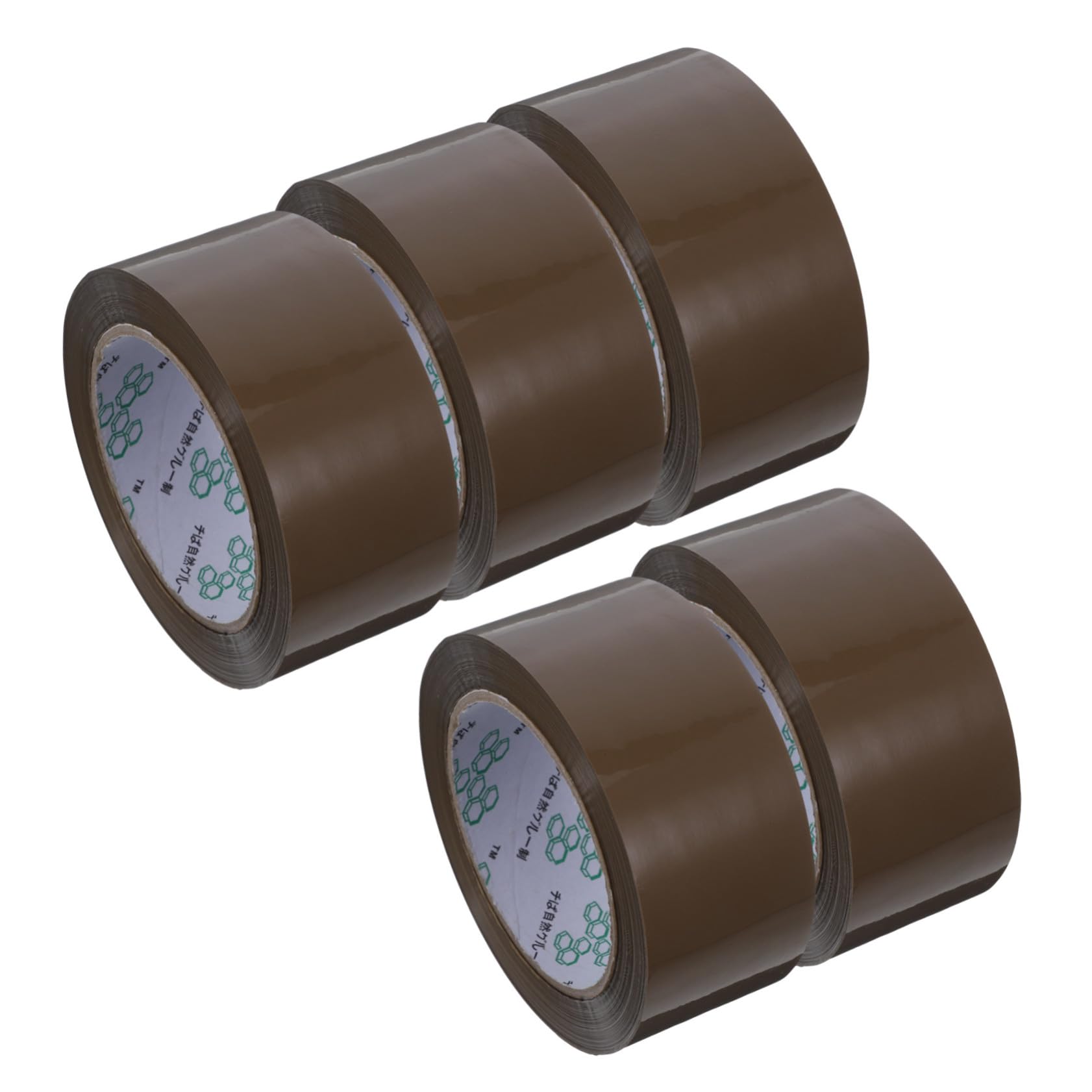 5 Rollen Starkes Braunes Verpackungsklebeband Extra Haftstarkes Packband für Versand Umzug und Kartonversiegelung Vielseitiges Klebeband für Büro Zuhause und Versand