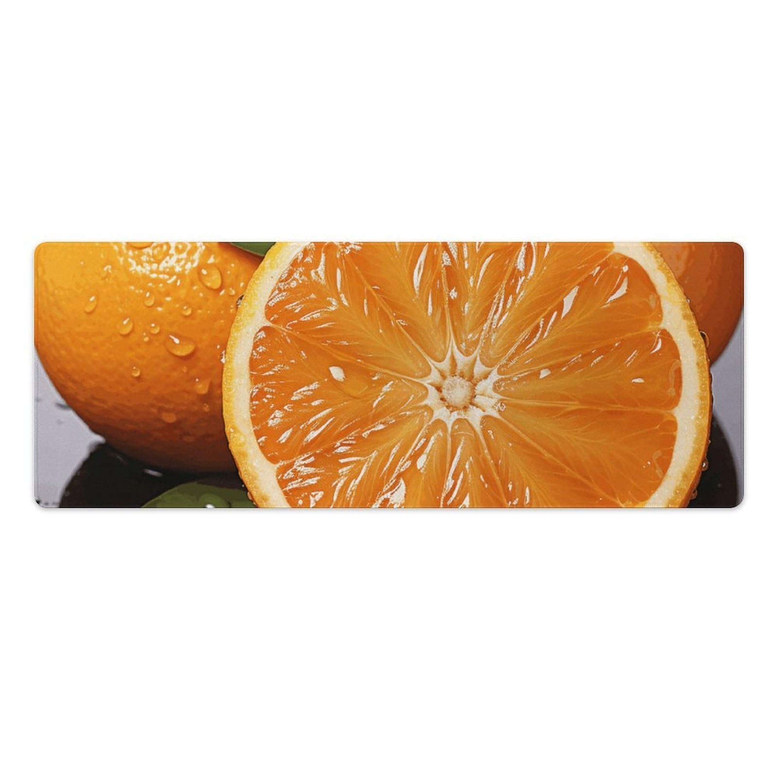 Tapis d'écriture orange grand format pour la maison et le bureau - 8