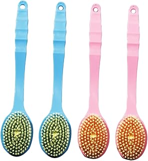 STAHAD 4Pcs Escova De Banho De Dupla Face Para Esfregar Nas Costas Esfregão De Banho Para Banho Corporal Bucha Esponja De Banho Esfregão Nas Costas Com Bucha Pouf De Lavagem