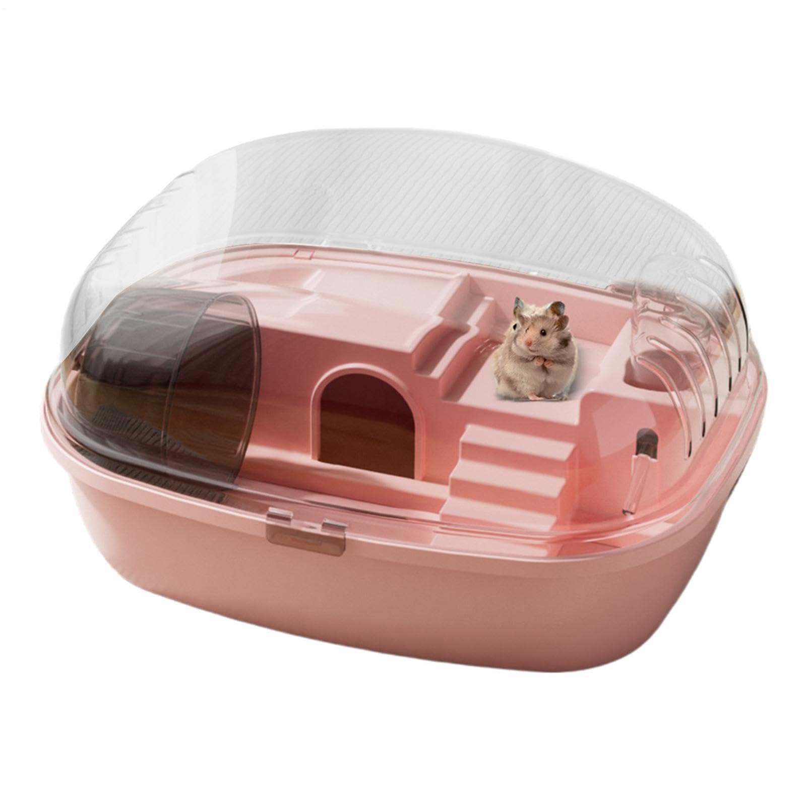Hamsterkäfig, Hamsterkäfige und Lebensräume - Acryl-Mäusehaus und | Lebensräume - Meerschweinchenkäfig für Hamster, Rennmäuse, Mäuse andere Kleintiere, inklusive Wasserflasche, Laufrad Hamsterv