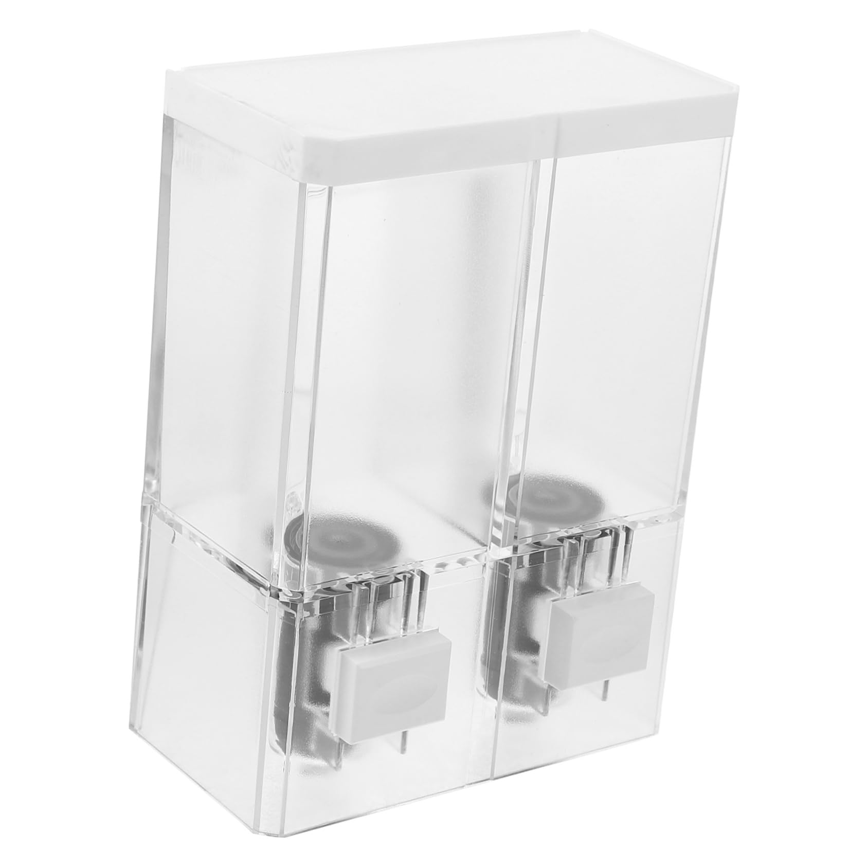 SOLUSTRE Shower Soap Dispenser Chamber Wall Mount Pump for Bathroom Kitchen Easy Press Design Leak Sturdy Construction Refillable Soap Bottle Stylish Convenient Home Accessory