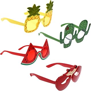 4 Pçs Óculos Engraçados Óculos De Sol De Praia Óculos De Sol Divertidos Acessórios Fofos Óculos De Sol Engraçados Óculos De Sol Para Adultos Lembrancinhas De Festa De Plástico