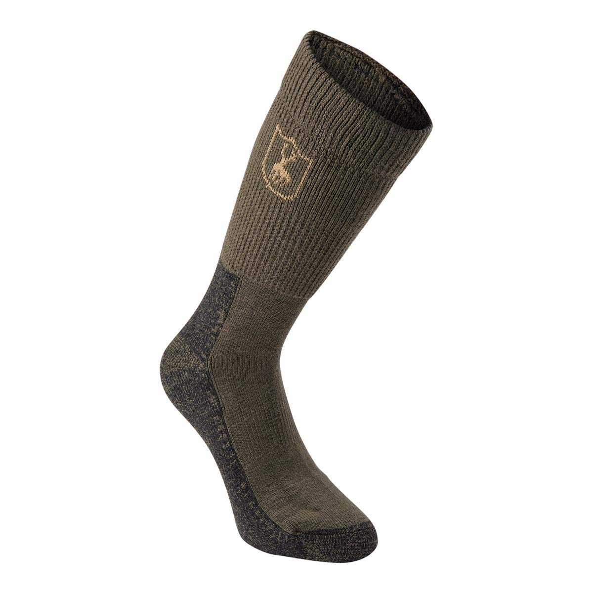 Deerhunter Men's Green Wool Socks Deluxe - Short - Grape Leaf X-Large - Hunting Outdoor Gear For