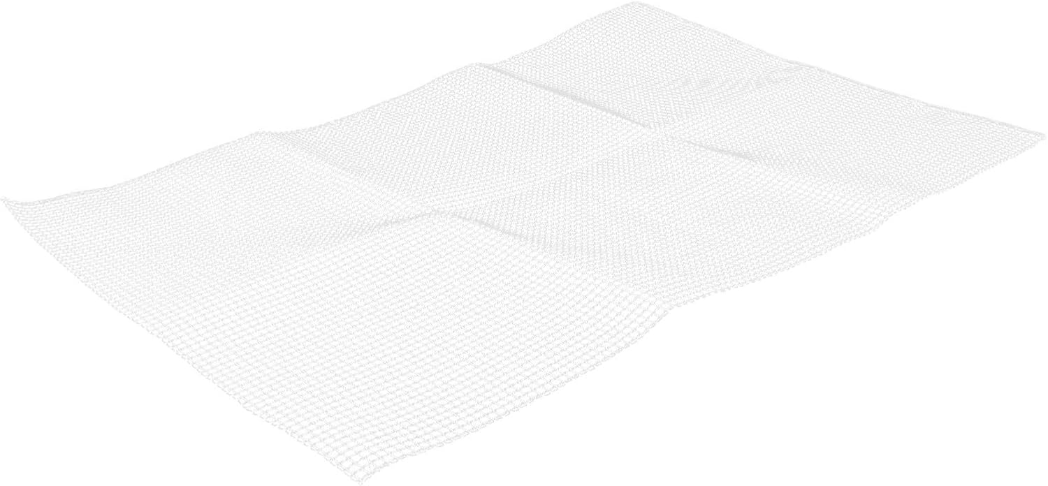 White Mesh Embroidery Canvas for DIY Rug Hooking 50x75cm Plastic