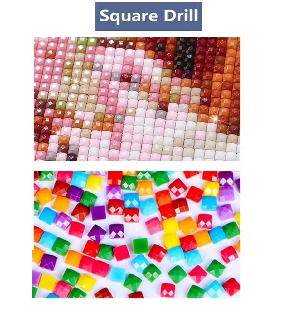 Diamentowe malowanie dla dorosłych wiertło kwadratowe 5D diamentowe malowanie anime duży rozmiar 80 x 160 cm, DIY japońska kobieta diamentowe malowanie pełny zestaw, zestawy do haftu diamentowego