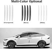 Vista 4 de 4 piezas protectores universales de borde de puerta de automóvil, protector de silicona para parachoques de carrocería de automóvil, moldura