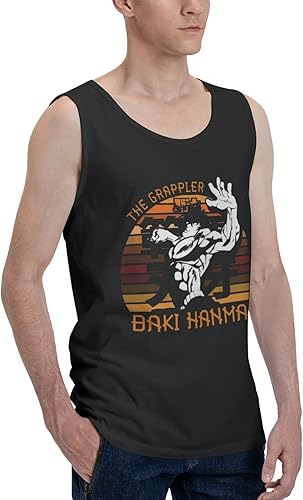 Miniatura 2 de Anime Tank Top Shirt Baki The Grappler Men's Summer Sleeveless Shirts Fashion Vest