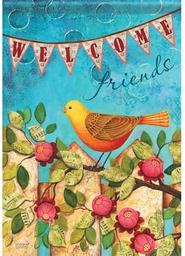 Large Size Flag, Welcome Melody, 28 X 40 Inches