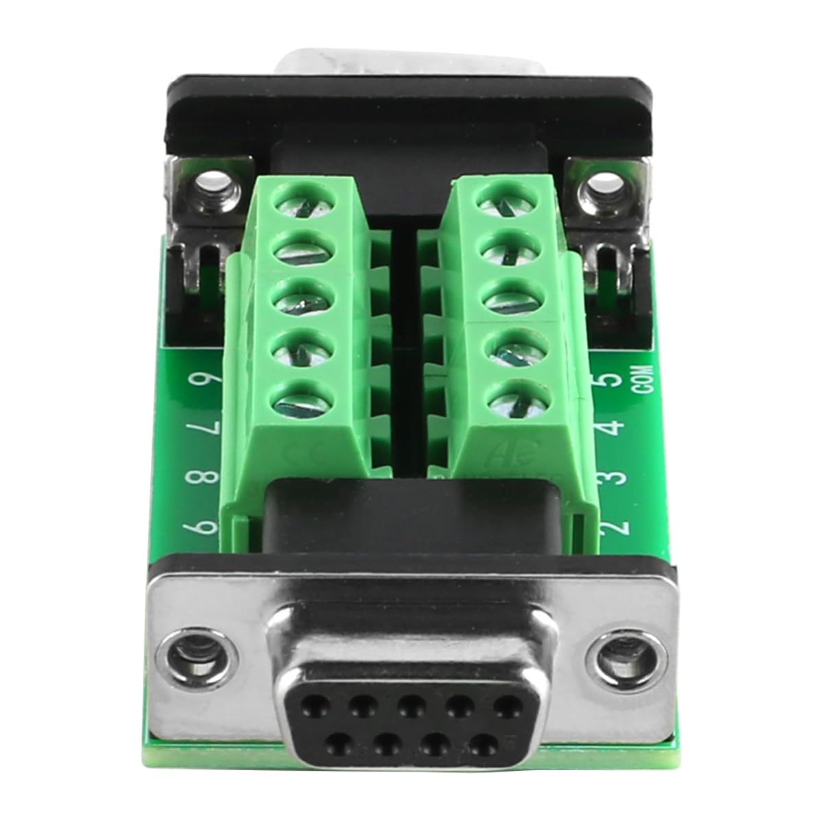 Connettore Scheda Breakout DB9 Maschio-Femmina, Adattatore seriale RS232 D-Sub a terminale Porta a 9 Pin modulo Adattatore seriale