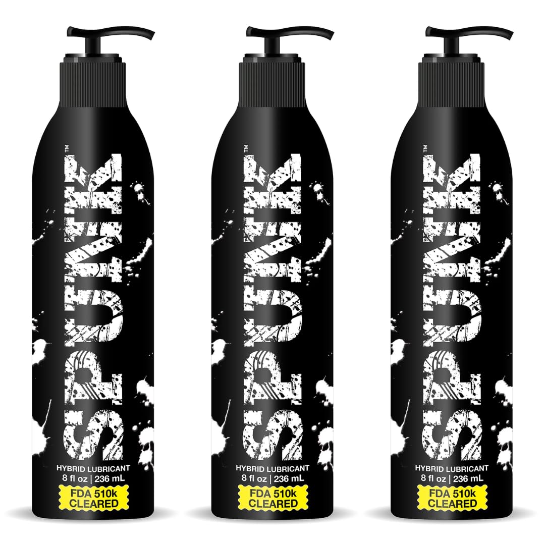 SPUNK - Hybrid lubricante - lubricante de silicona a base de agua - se asemeja a la apariencia de la lubricación natural del cuerpo - 3x236ml
