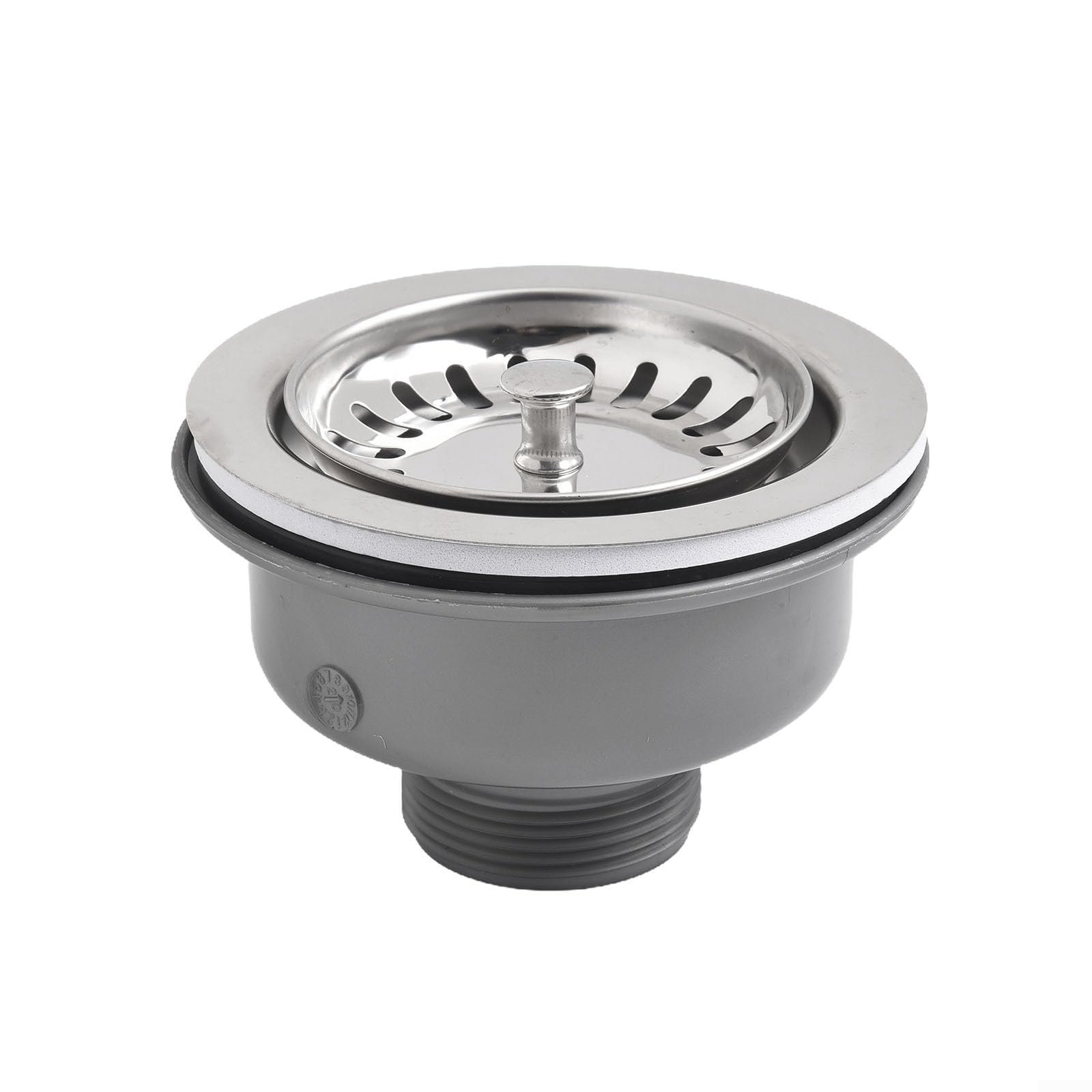 sink strainer， Stainless Steel Silver Kitchen Sink Strainer Drain Stopper 185Mm