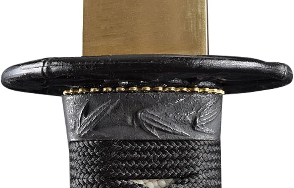 HMS Authentic Wakizashi Training Sword - Handmade Aluminum Alloy Unsharpened Blade, Functional Japanese Iaido Practice Sword for Martial Arts, Cosplay, Kids Gift & Collectors