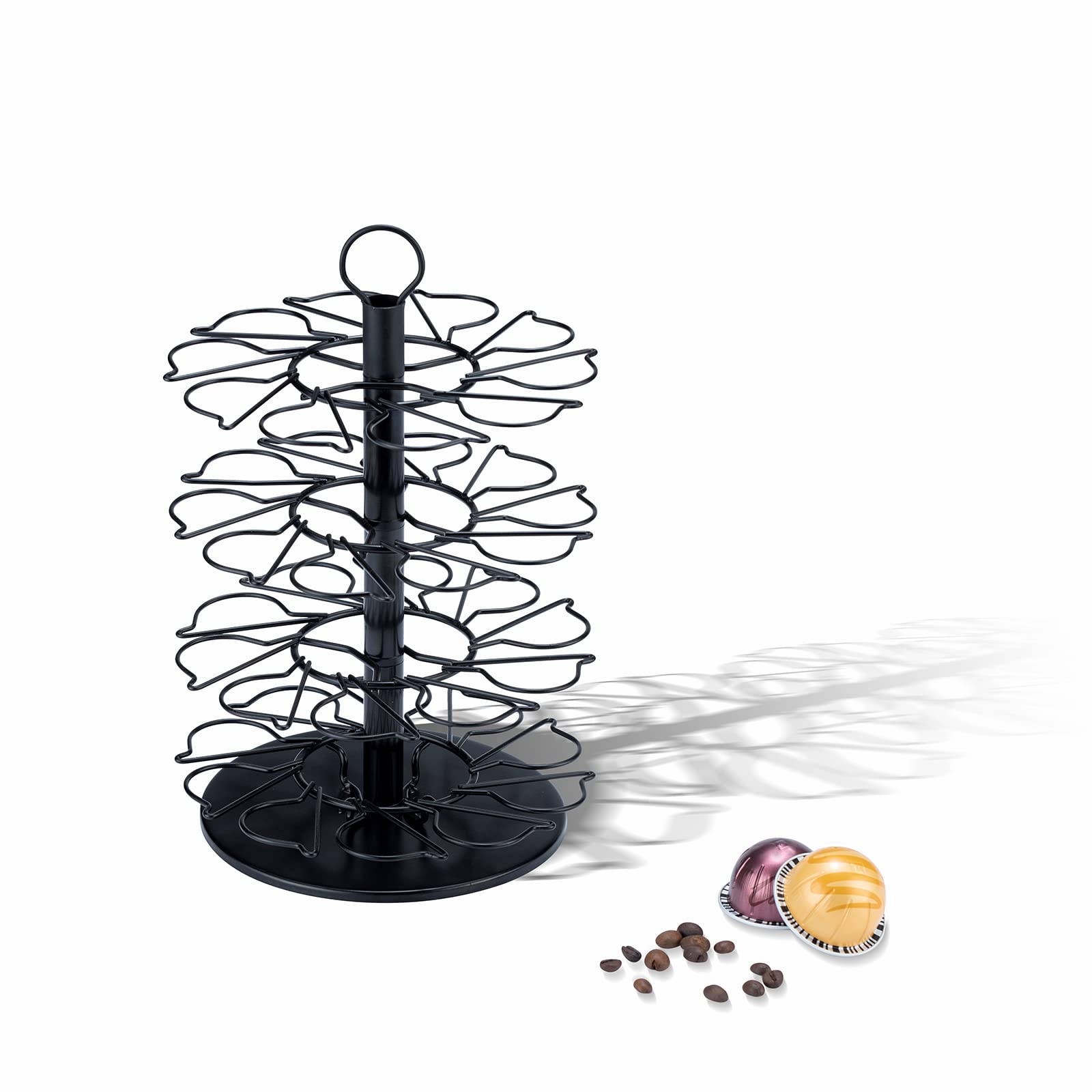 Soporte para cápsulas de café Nespresso con 4 niveles DIY para almacenamiento de cápsulas Vertuoline (capacidad de 40 cápsulas)