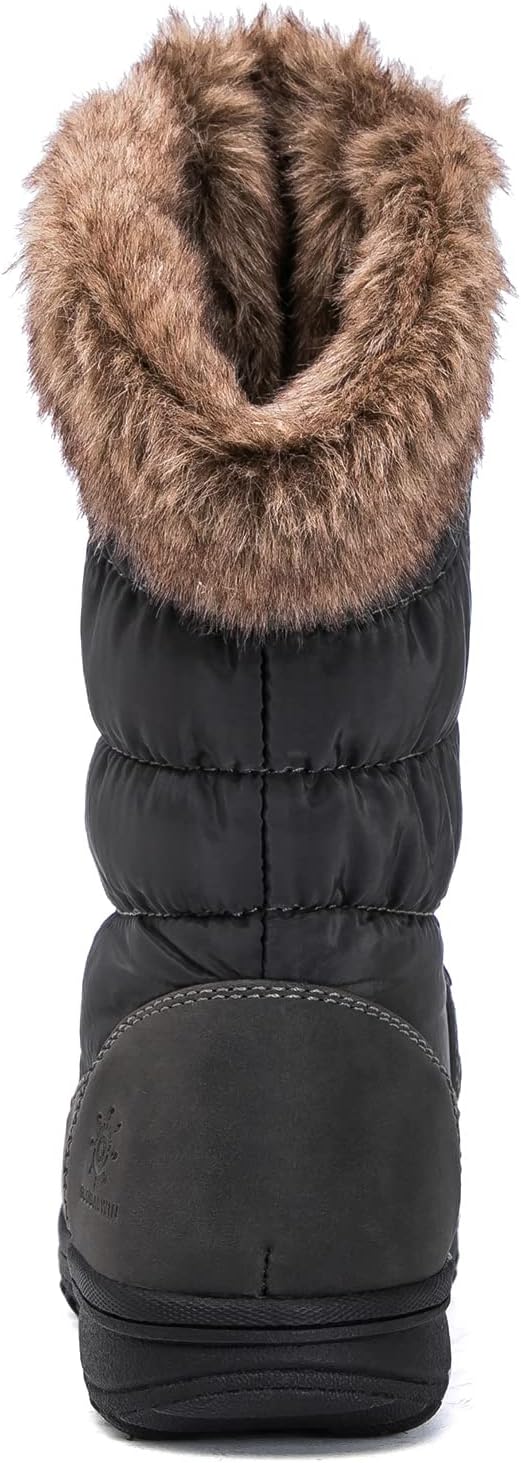 GLOBALWIN Women's Snow Boots Waterproof Mid-Calf Winter Boots with Thermal Fleece Lining, Insulated Cold Weather Protection, and Non-Slip Sole for Snowy Commutes - Image 5