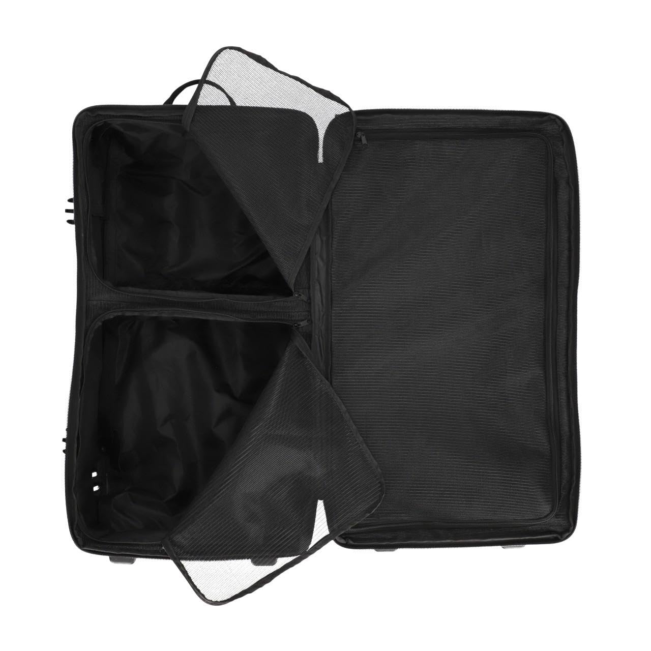 ACERBIS X-TRIP Borsone da Viaggio con Ruote, 105 Litri, 75x40x35 cm, Nero con Logo