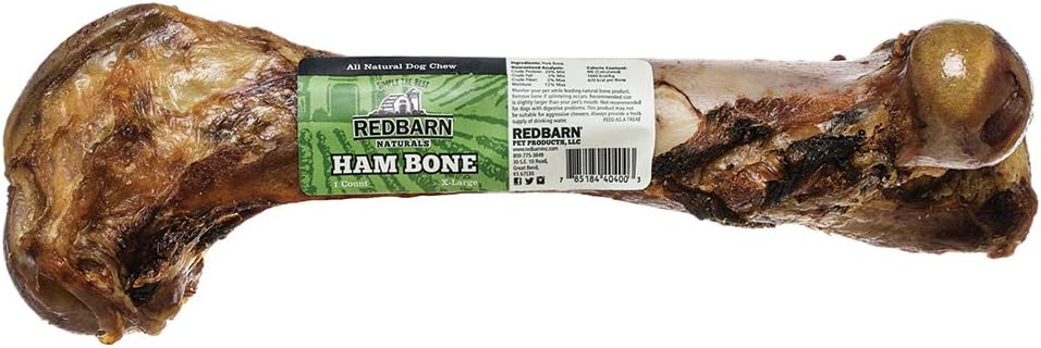 Amazon Com Redbarn Ham Bone X Large Dog Chew 1 Count Pet Snack Treats Pet Supplies
