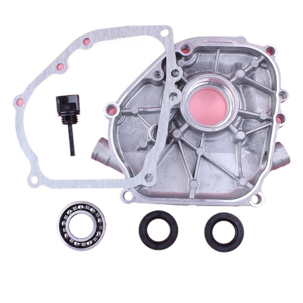 Guarnizione Coperchio Carter Fit for GX160 GX200 GX 160 200 5,5 CV 6,5 CV Cuscinetto a manovella Guarnizione Olio Asta di Livello Parte Motore Tosaerba per tagliaerba