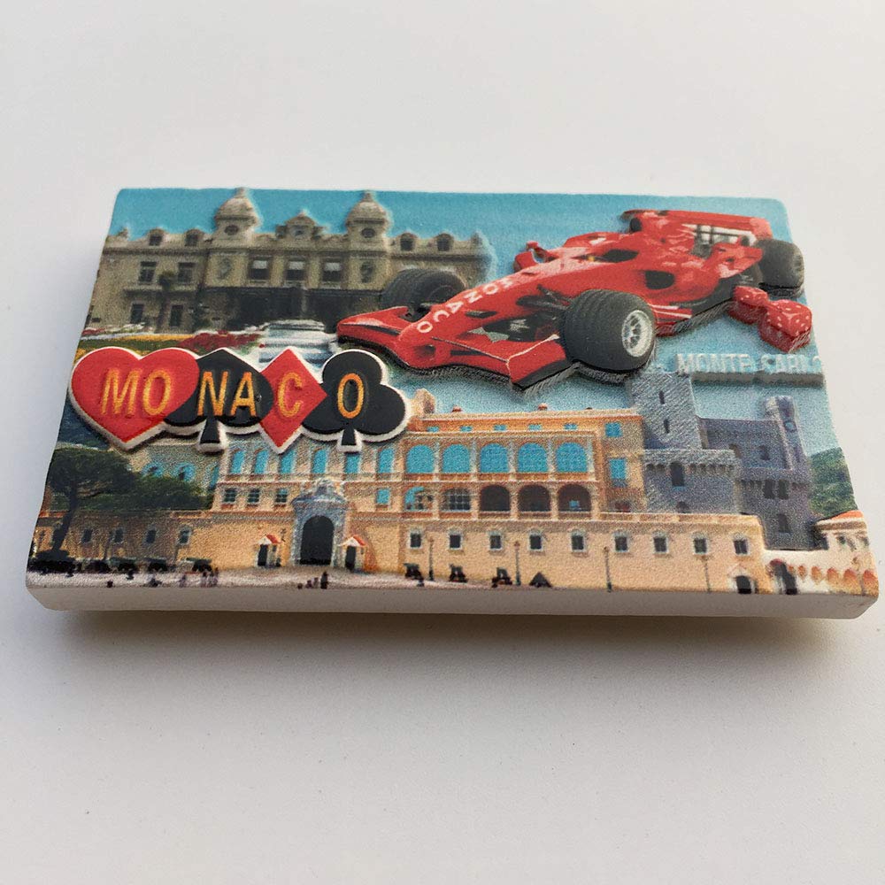 3D Monaco Fridge Magnet - Resin Handmade Souvenir Gift For Travel Memories & Kitchen Decor