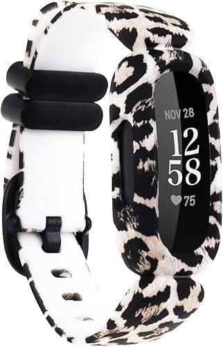 Miniatura 1 de Baaletc Compatible con Fitbit Ace 3 bandas para niños, patrón suave impreso floral, accesorios de repuesto para Fitbit Ace 3 niños y niñas