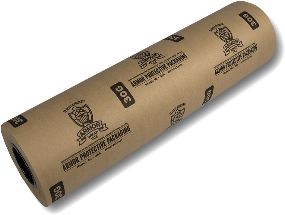 A30G36400 VCI Paper Prevents Rust, Corrosion On Ferrous and Non-Ferrous Metal, 36" X 400 yd