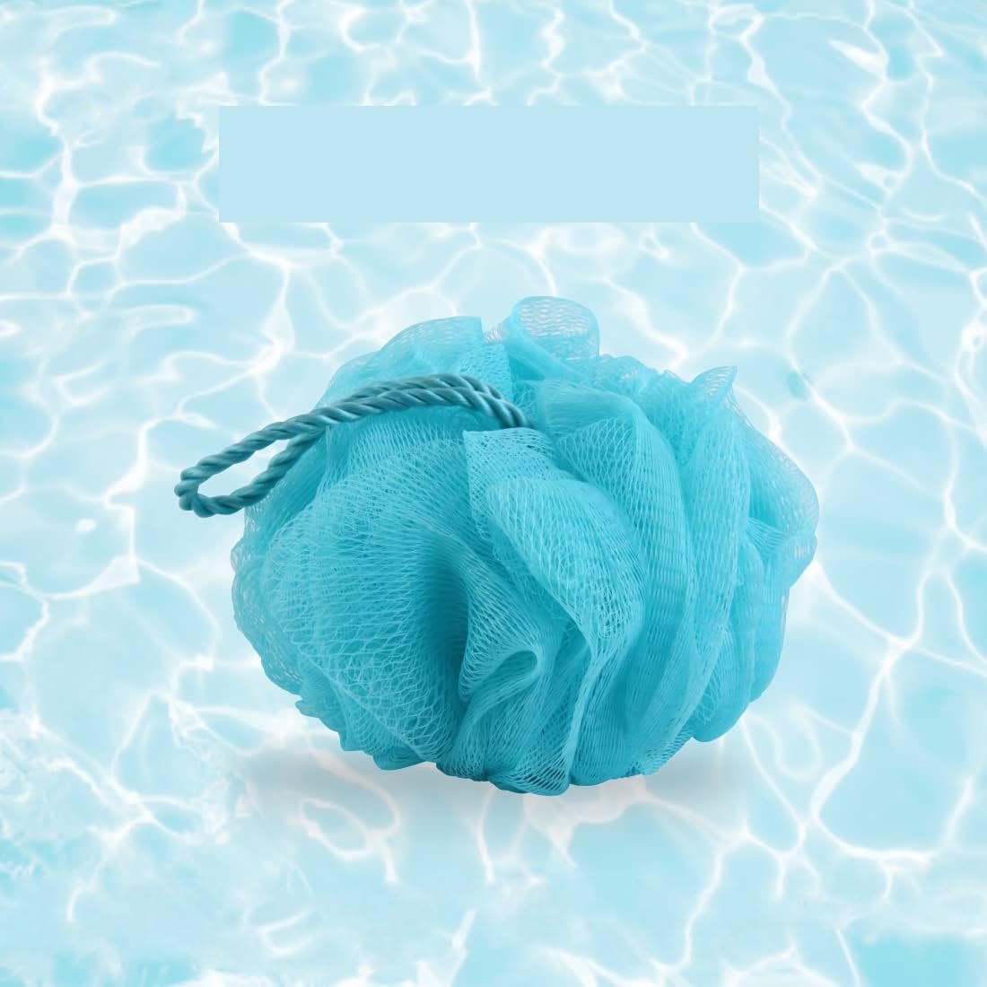 Evolife Luxury Bathing Loofah Exfoliating Scrub Soft Sponge Fluffy Round For Body And Back Scrubber Brush Bath Puff For Men & Women Bathing Sponge (Yellow Green) Pack Of 3 (Light Blue)-image-10