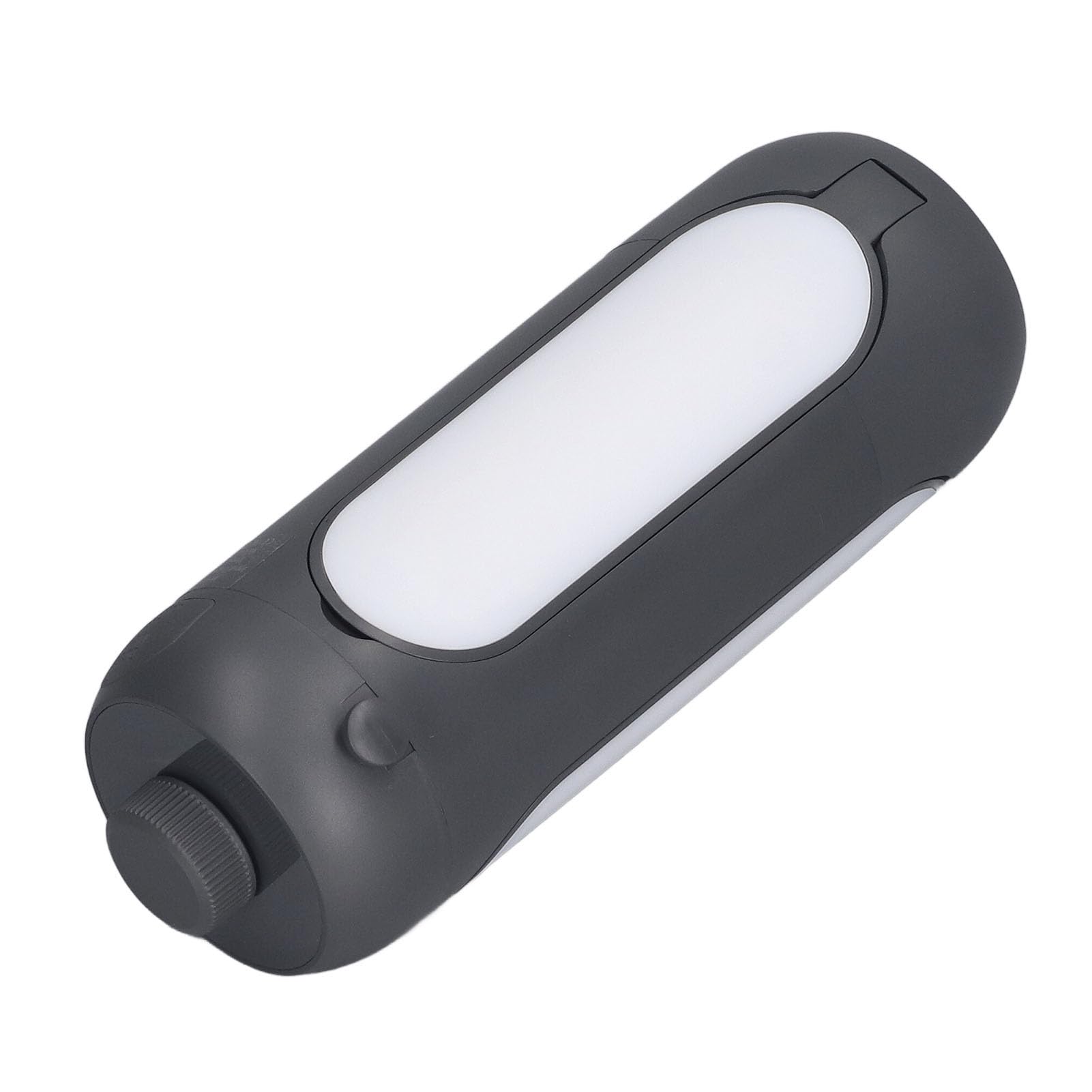 Fafeicy Lanterna da Campeggio Ricaricabile da 10000 MAh con 4 Pannelli Luminosi Regolabili 720LM Dimmerabile USB Power Bank Portatile per Campeggio Escursionismo Emergenza (Grigio scuro)