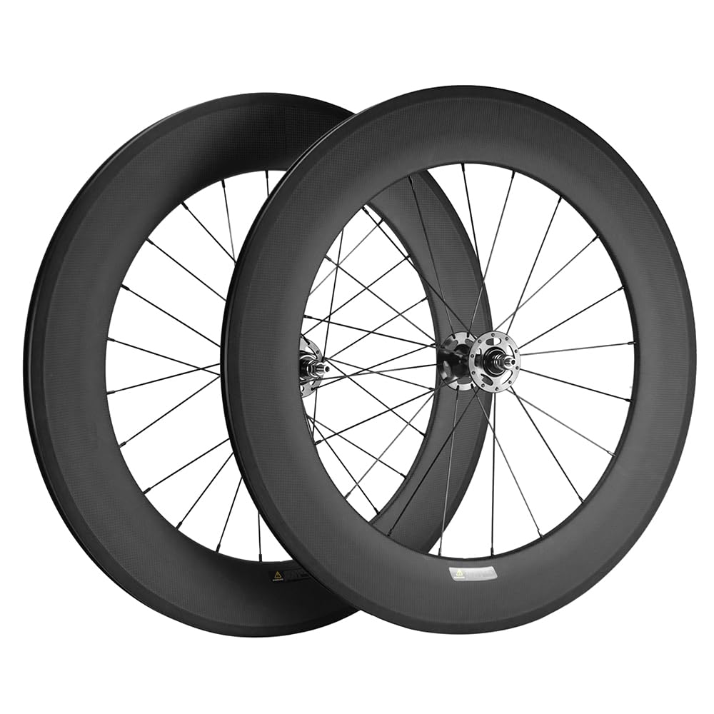 SUPERTEAM Fixed Gear Wheelset 700C Full Carbon Fiber 38/50/60/88MM
