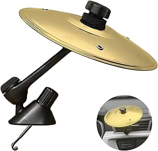 Car Crash Cymbal, Auto Cymbals Air Vent, Eisen-Auto Entlüftungsdekoration, Mini Trommel Becken für Auto, Auto Musikinstrument Becken, für Auto