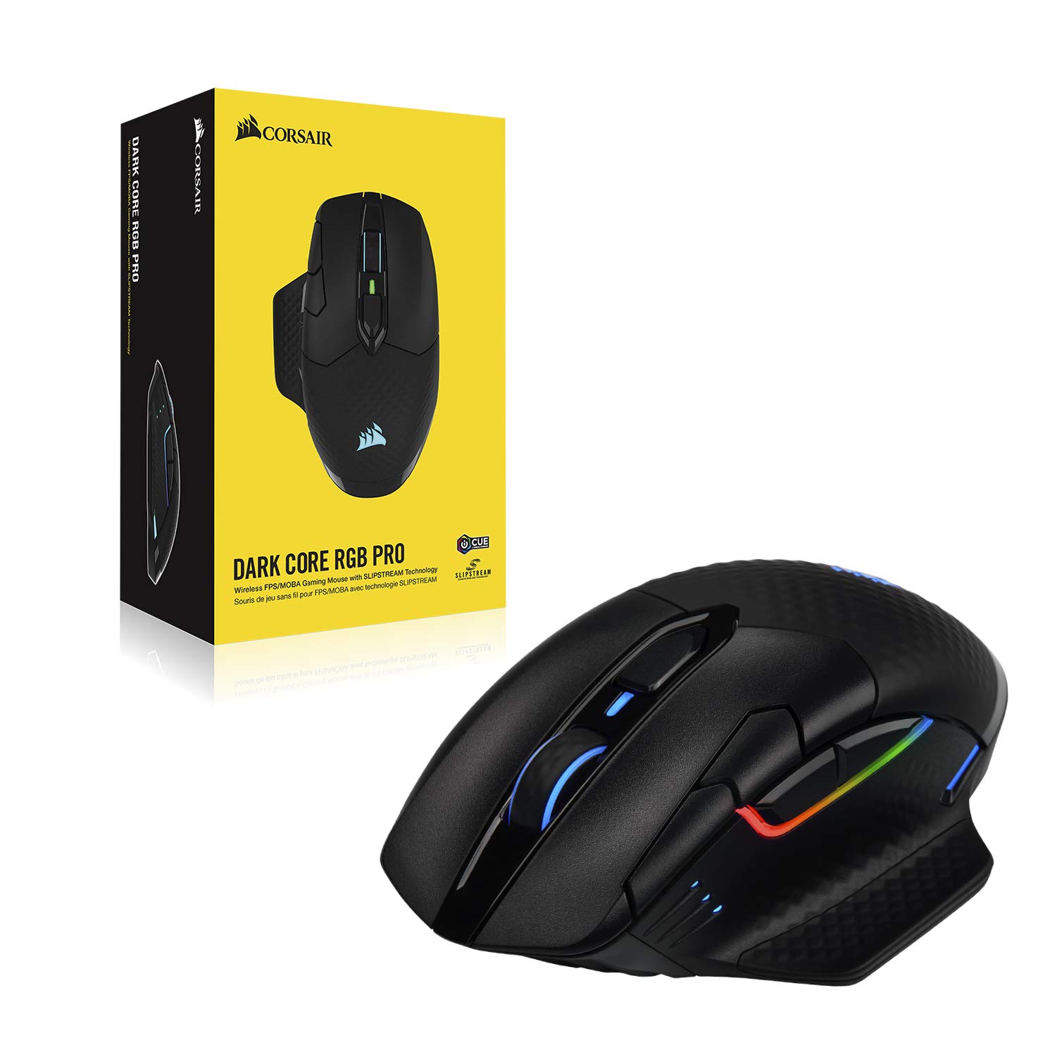 Corsair Dark CORE RGB PRO Wireless Gaming Maus Schwarz