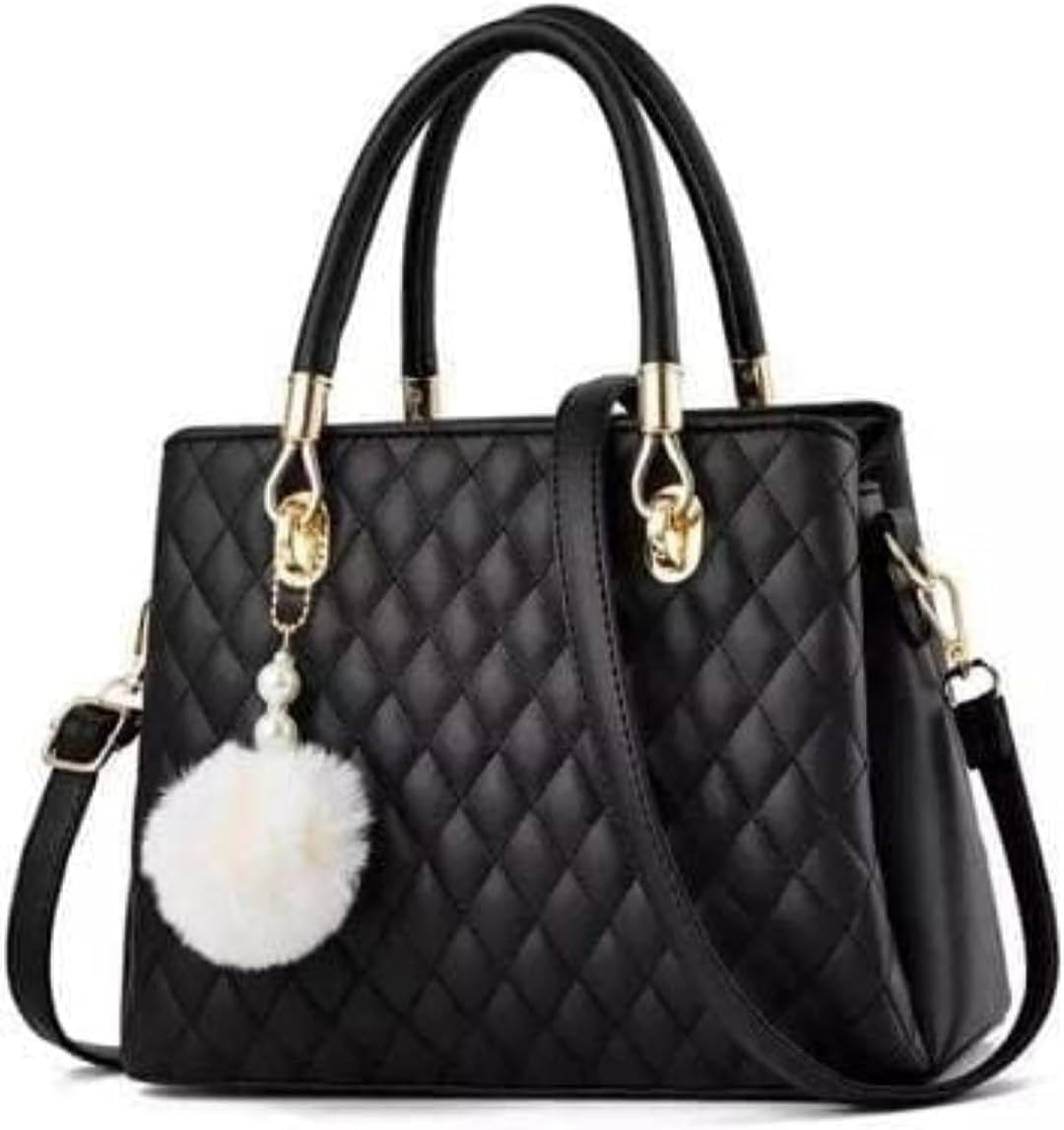 Genericwomen's pu leather handbag shoulder bag hand held bag with long strap queen collection simple sober and stylish (HB5)