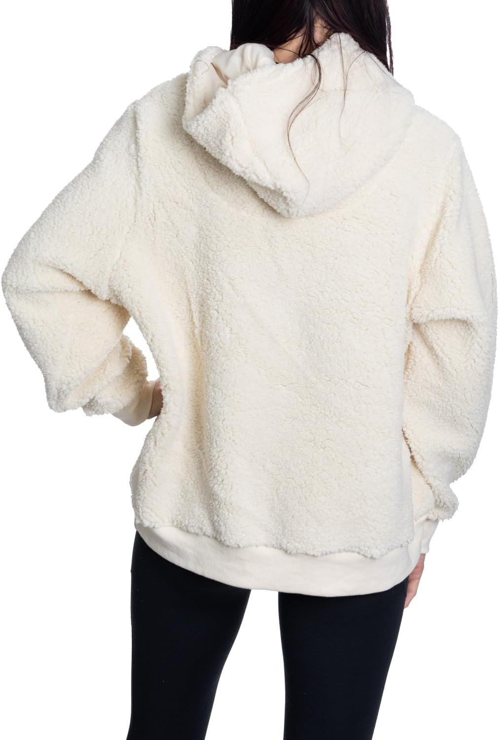 Calhoun NHL Surf & Skate Women's Premium Sherpa Pullover Hoodie with Chenille Team Logo