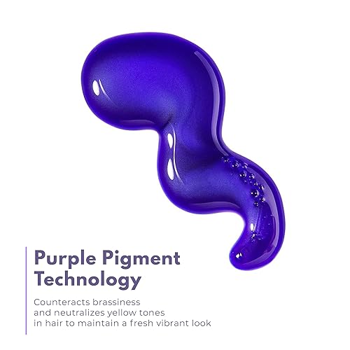 Miniatura 5 de kraze beauty Mascarilla para cabello morada amarilla, elimina los tonos cobrizos y amarillos para cabello teñido  Reparación y acondicionamiento de