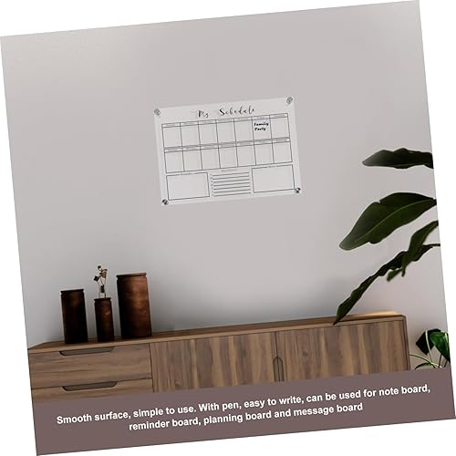 Miniatura 5 de 1 juego de pizarra de planificador semanal, menú de borrado en seco, mini congelador, pizarra de calendario de borrado en seco, pizarra blanca,