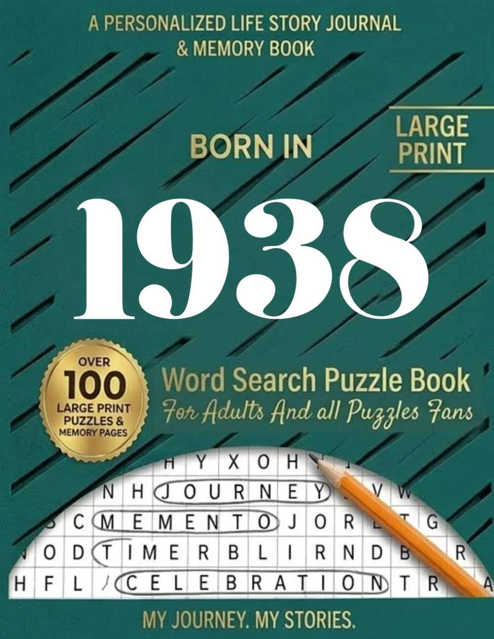 Born In 1938 Word Search Puzzle Book: A Nostalgic Puzzle Book Filled with Relaxing Word Search Games for Adults and Seniors