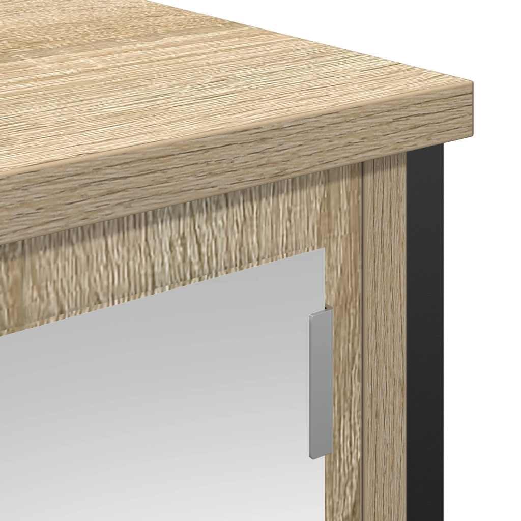 vidaXL Mueble de baño de Pared con Espejo Roble Sonoma 50x21x60 cm