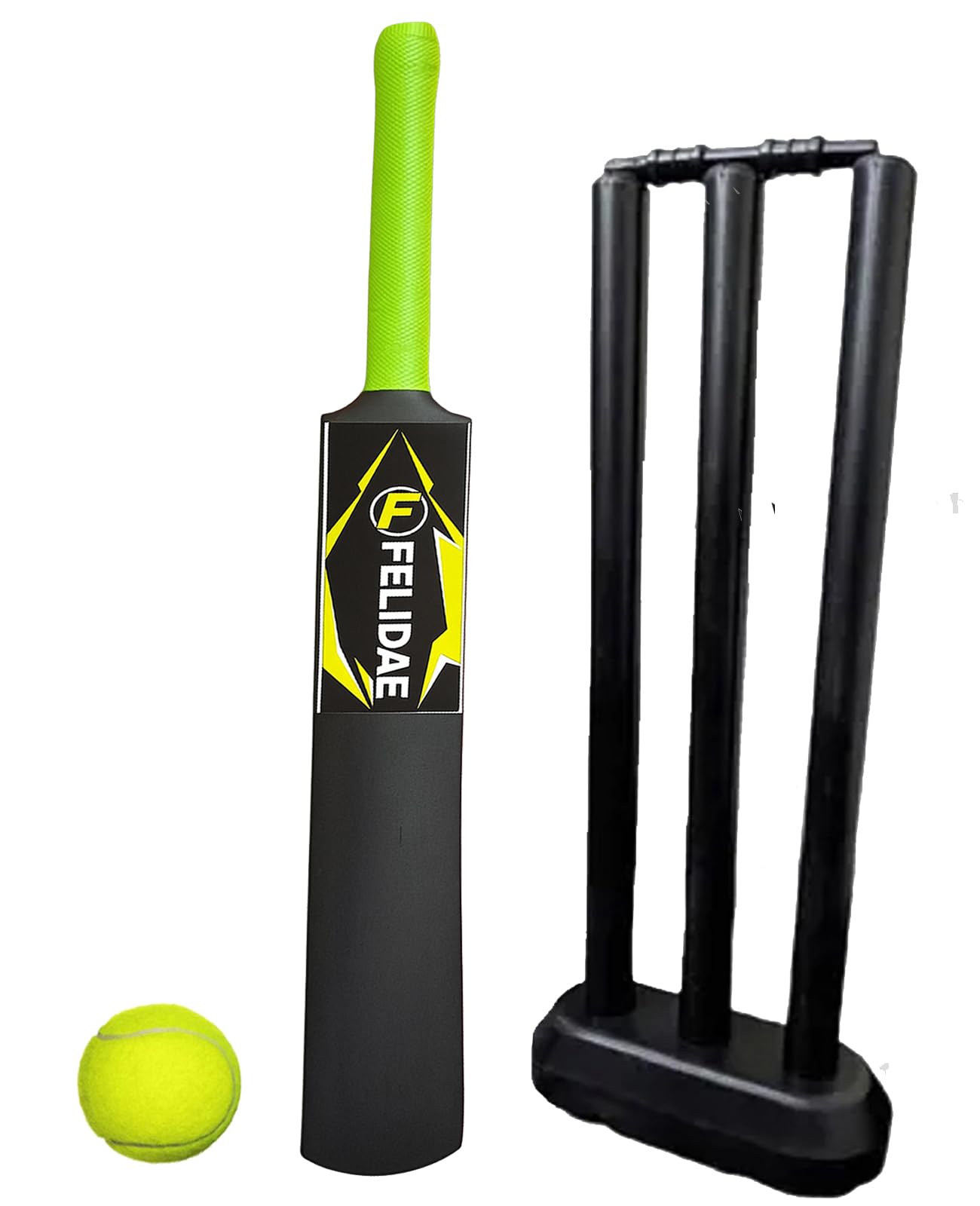 FELIDAE (Size – 3) Kids Plastic Cricket Bat Kit (6 to 12 Years) 1 Tennis Ball / 1 Plastic Bat/Full Wicket Set for Kids-image-24