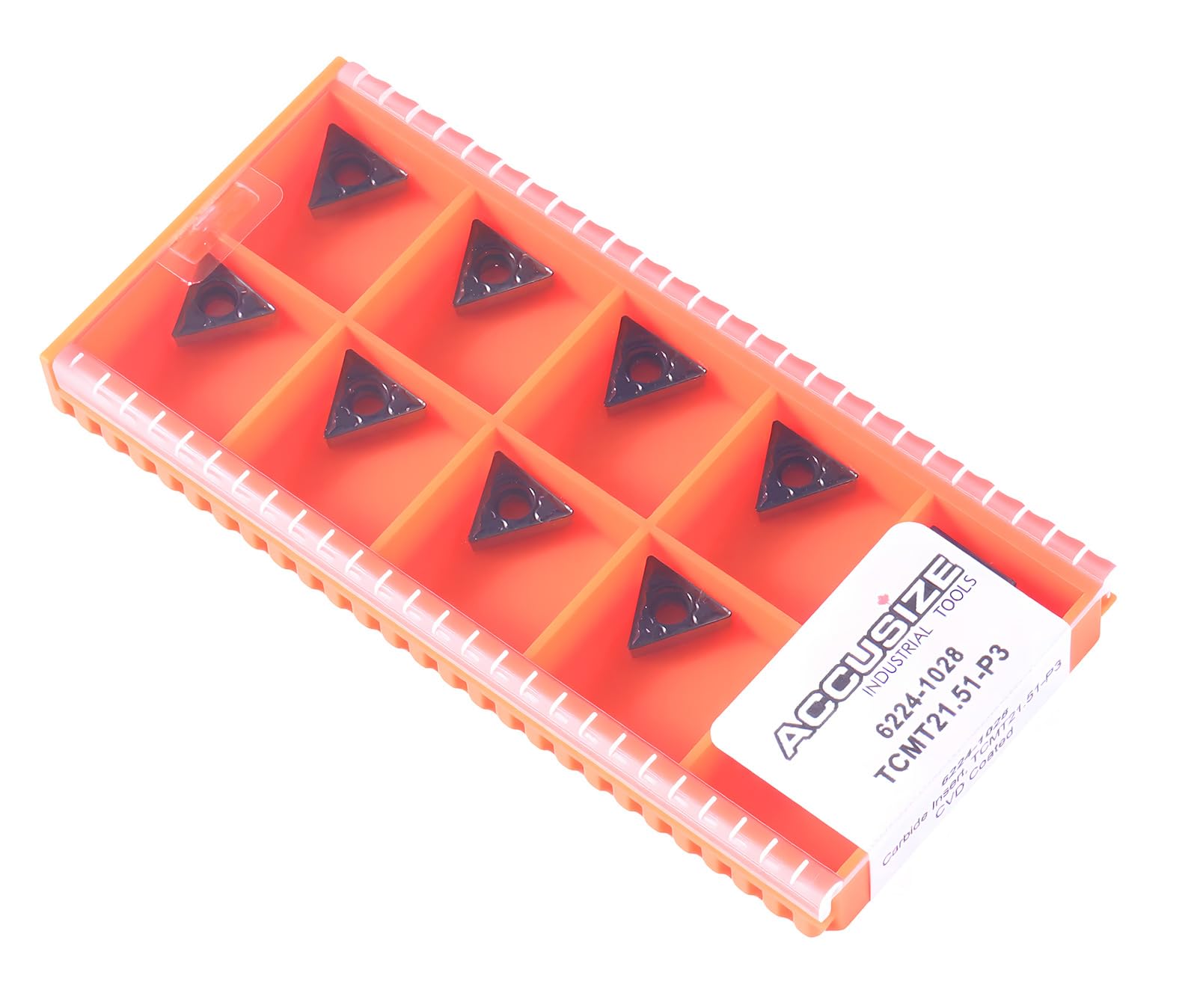 Inserts TCMT21.51 carbure revêtement CVD haute résistance boîte de 10 Accusize