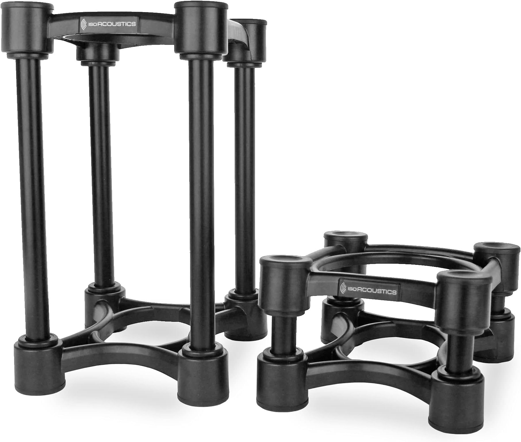 ISO-130 Isolation Stand for Small Studio Monitors, Adjustable Tilt and Height, Supports up to 9kg per Stand, Pair