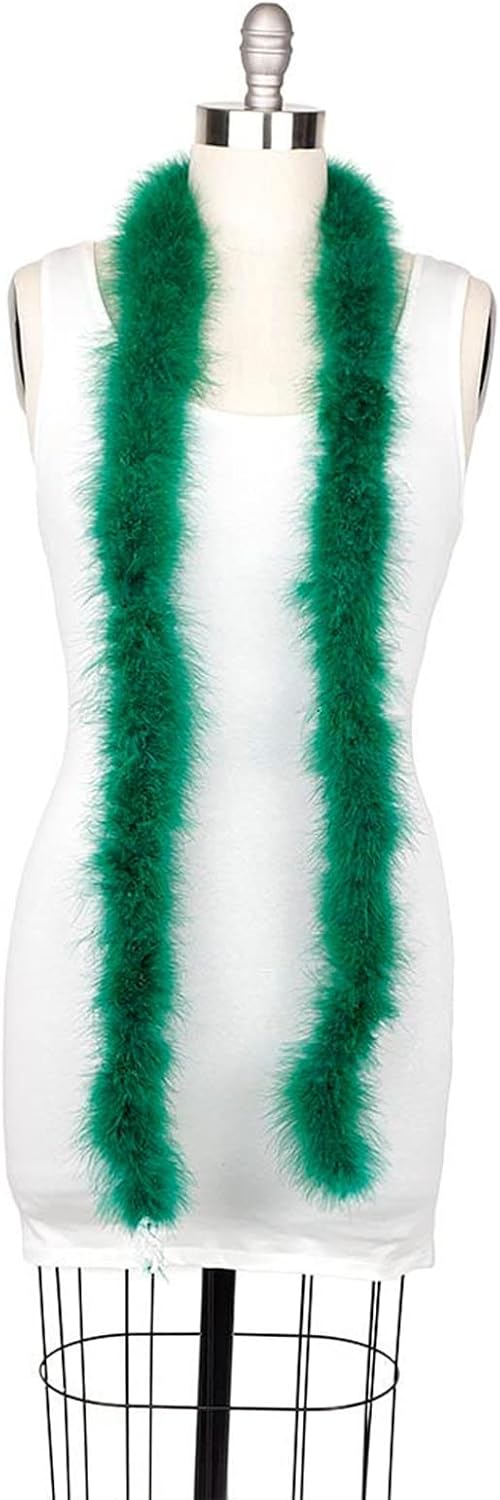 ZUCKER Marabou Feather Boas - Fluffy Costume Accessories, for Halloween Party, Carnival, Crafts, Dancing