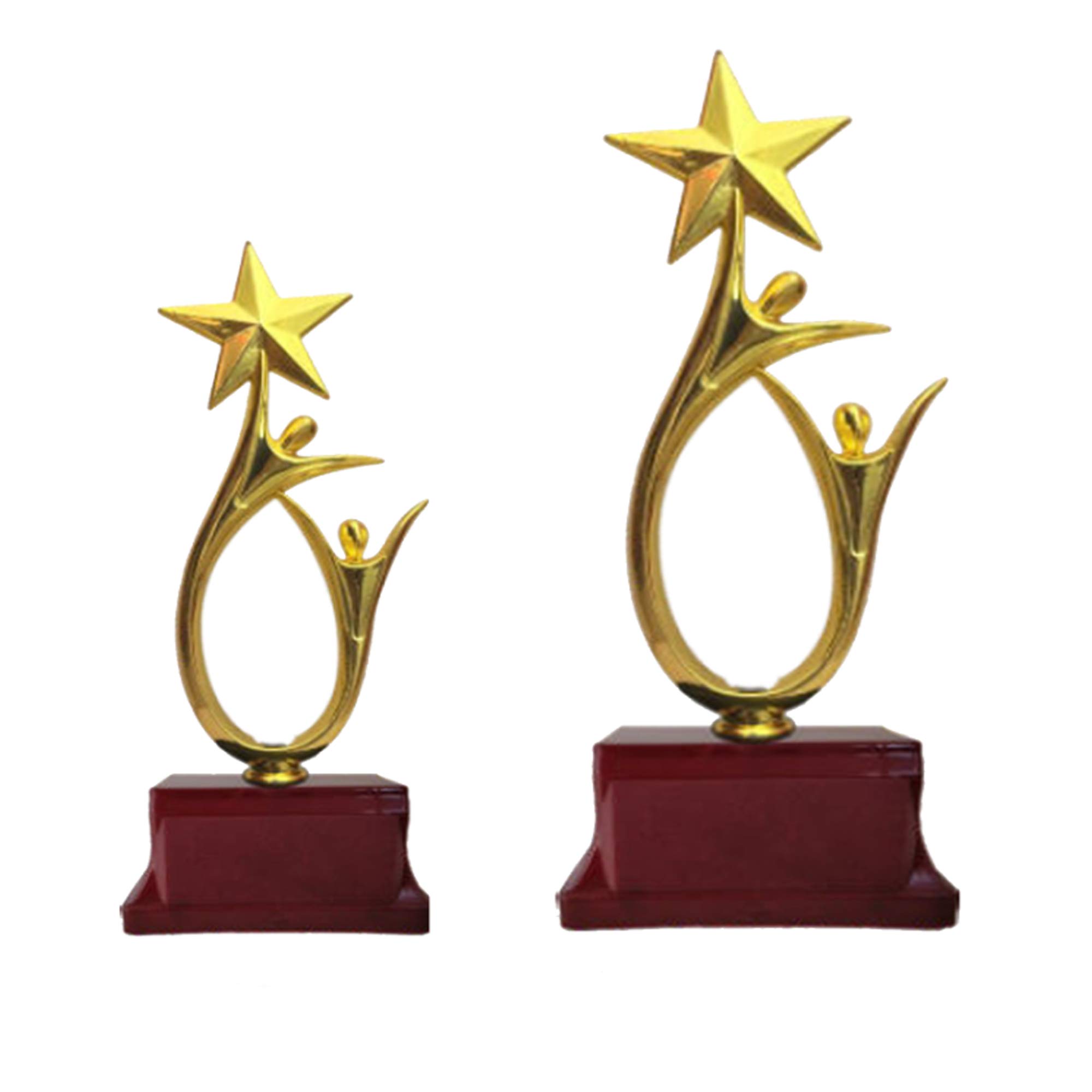 JUZ4U Stars Combo 1st, 2nd Trophies for Winners appreciations Events Awards Teachers Students Offices (11 Inches, Golden Red) (B08SJ37YFL) Amazon Price History, Amazon Price Tracker