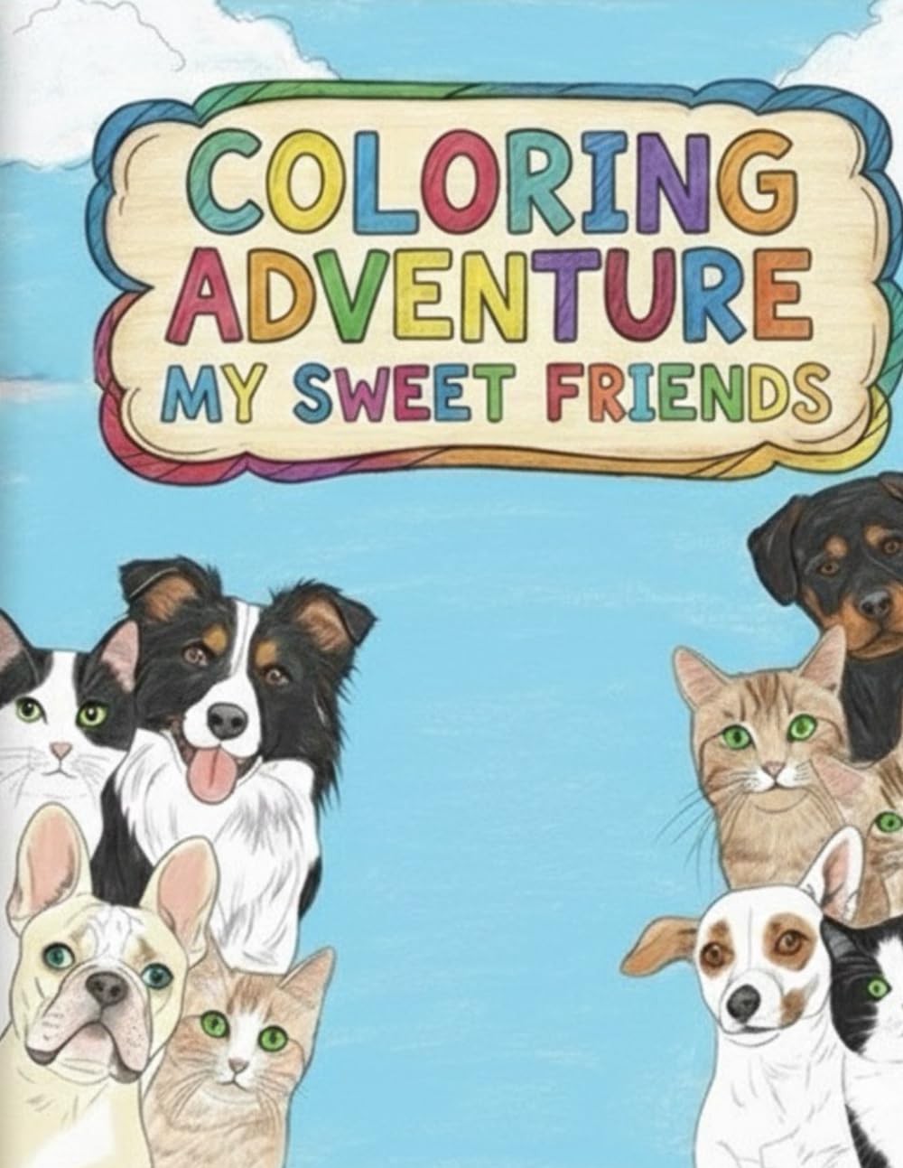 Coloring adventure my sweet friends: Coloreando miks dulkces mascotas
