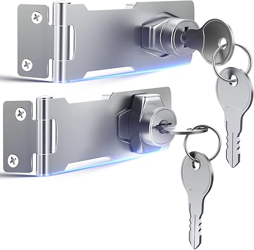 Cerraduras de gabinete con llaves y pestillo de puerta Cerradura de cerrojo para cajones, armarios, cajas de herramientas, neveras, cerradura de