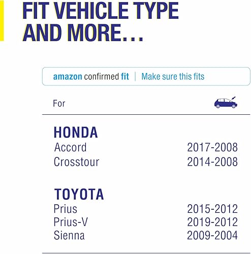 Miniatura 2 de Limpiaparabrisas de repuesto para HONDA Accord 2017-2008 Crosstour 2014-2012 SUBARU Outback 2014-2010 Legacy 14-10 + más (paquete de 2), calidad de