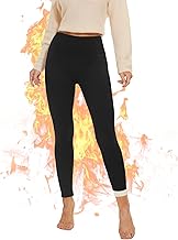 AMIYOYO Thermo Leggings Damen Gefüttert Leggings Fleece Thermohose Verdickte Plüsch Leggins Blickdicht Samt Thermounterwäsche Warm Strumpfhose Winter
