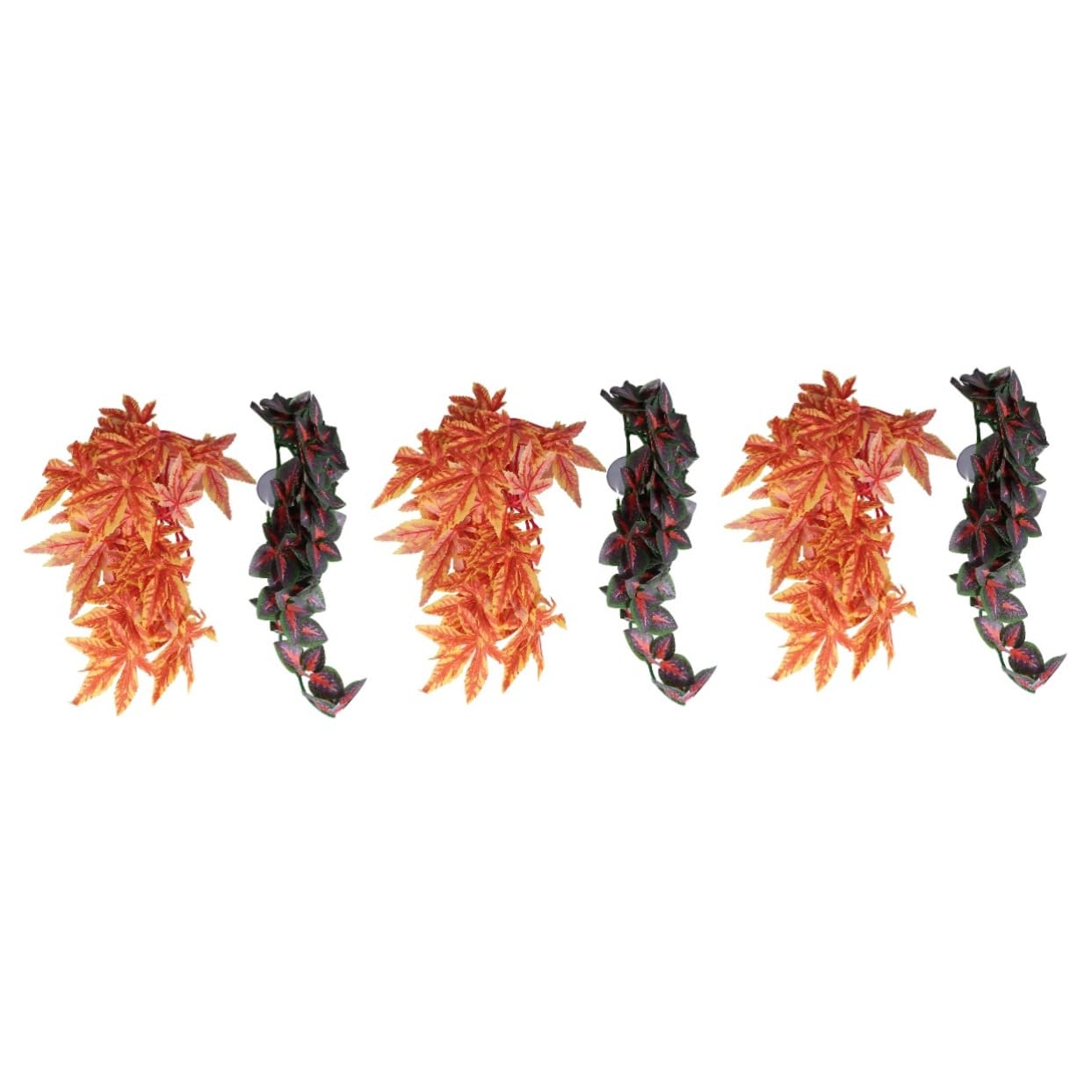 Housoutil Lot De 3 gazons Artificiels Pour Aquarium Plantes Décoratives Daspect Naturel Faciles À Nettoyer Et À Entretenir 2 pièces X 3