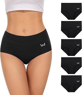 Sponsored You’re seeing this ad based on the product’s relevance to your search query.Learn more about this advertisement TANSTC Women's Underwear Pack of 5 Stretch Cotton High Waist Briefs Breathable Panties Soft Women Underwear