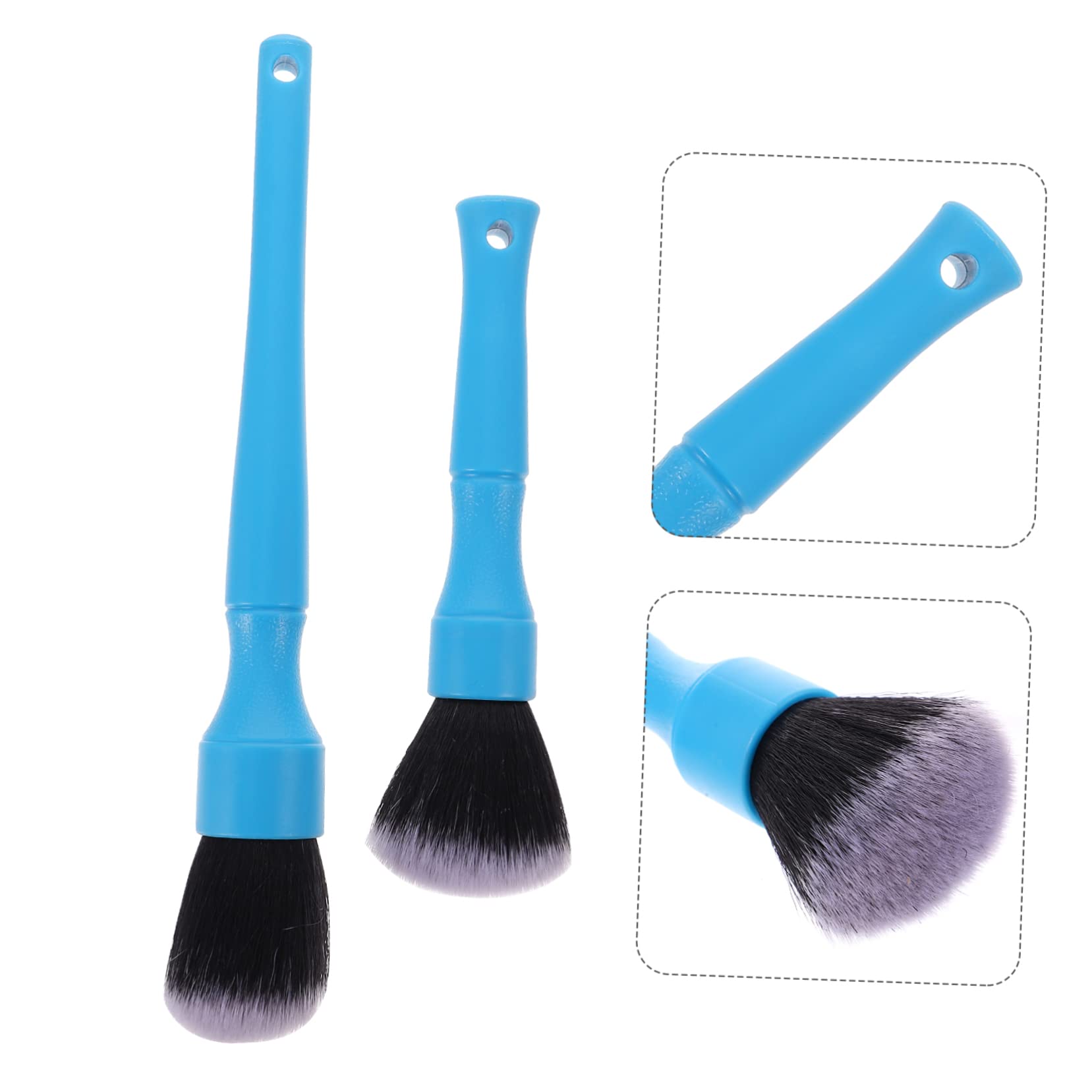 ULTECHNOVO 6pezzi Spazzole Dettaglio Auto Spazzole di Pulizia Ultra Morbide Senza Graffi Ergonomiche per Interni Ed Esterni Strumenti per Detailing Auto e Pulizia Professionale
