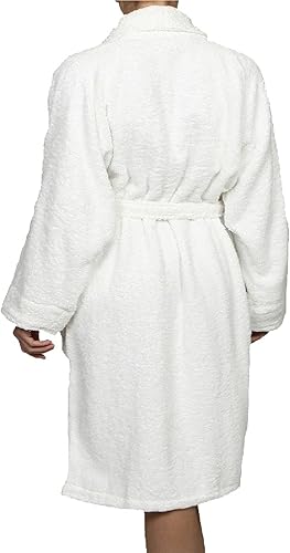 Miniatura 5 de Superior Bata de rizo unisex de algodón, batas suaves y absorbentes para hombres y mujeres, accesorios de baño